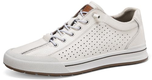 VIBLiSS Zapatos con Elevador para Hombre Transpirable Moda Aumento De Altura Zapatillas De Deporte Zapatos Casuales De Cuero Zapatillas De Oficina De Negocios Modernas