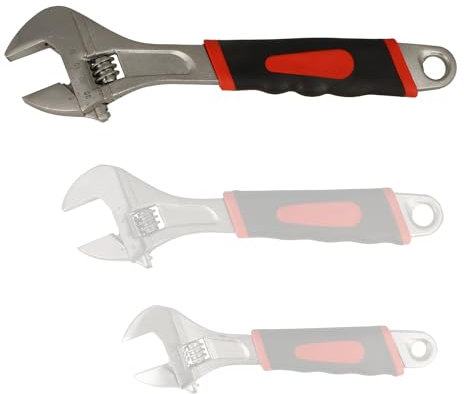 BOOMET Rollgabelschlüssel 300mm · auch als 3er Set erhältlich · Universal verstellbarer Maulschlüssel für präzise Anwendung, ideales Werkzeug