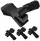 SWOOMEY 4pcs Microphone Clip Wireless Mic Holder Clamp for Ktv Concerts Stage Performance Stable Design Break Resistance Includes Adapter