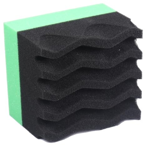 Esponja abrillantadora para neumáticos,Espuma abrillantadora para neumáticos | Espuma reutilizable diseño ondulado absorbente para limpieza de revestimientos de ruedas de coche camión