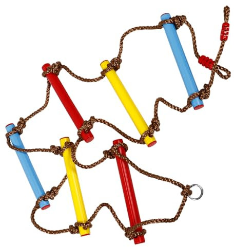 PartyKindom Échelle Escalade Réglable pour Garçon Fille Accessoires De Balançoires Extérieur Équipement De Jeux Échelle De Corde pour Garçon Fille Aire De Jeux Extérieure