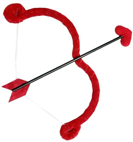 Juego de arco y flecha de Cupido en forma de corazón para el día de San Valentín para cosplay, fotografía, fiesta de Navidad, lindos accesorios de disfraz de Cupido para niñas y parejas, color r
