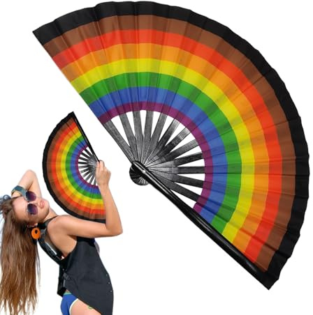 Grande ventilatore a mano pieghevole, fan di grandi dimensioni per la danza | Fan pieghevoli da 13 pollici da 13 pollici - Craft decorativo pieghevole, mestiere di kung fu, decorazione per la casa per