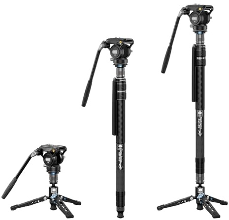 SIRUI 61/ 155cm Carbon Fiber Video Monopod for Camera