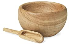 Kay Bojesen Salzschale mit Löffel Ø7 cm Menageri organische Form, Holz