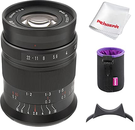 7artisans 60mm F2.8 II V2.0 Lente macro APS-C, compatible con cámaras Fuji con montura X Cámaras X-A1 X-A10 X-A2 X-A3 A-AT X-M1 XM2 X-T1 X-T3 X -T10 X-T2 X-T20 X-T30 X-Pro1 X-Pro2 X-E1 X-E2 E-E2s X-E3