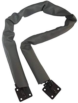 QCAA Cadena de puerta de tormenta extra pesada, 32 pulgadas de longitud,ORB US10B, gancho de acero inoxidable 304,1 paquete, fabricado en Taiwán