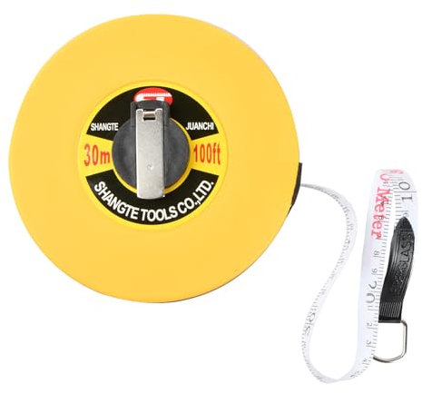 Larga Cinta de Medida Herramientas, Cinta Métrica de Fibra de Vidrio, Fibra de Vidrio de Medición Regla, Cinta Metrica 30 Metros, Métrica de Fibra Vidrio Reglas, para Topografía de Edificios