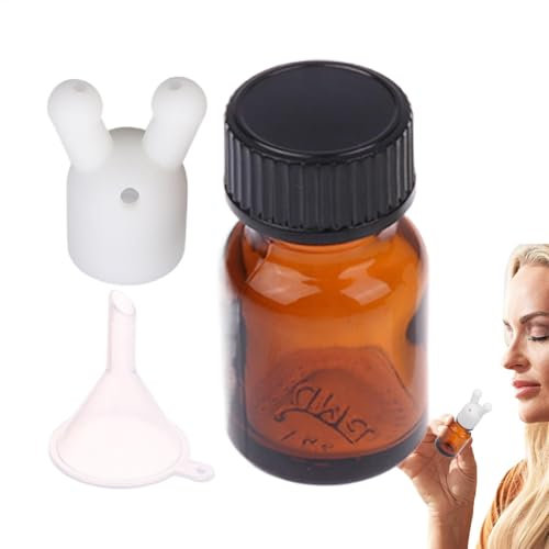 Inhalateur d'huile nasale en verre anti-fuite, inhalateur nasal d'aromathérapie, bouchon d'huile et boutons pression de, diffuseur de rechargeable, flacon distributeur personnel