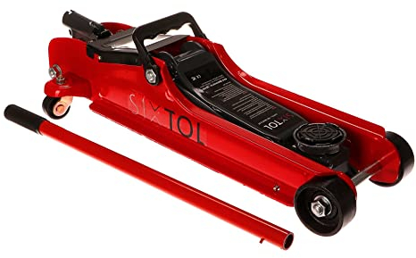 SIXTOL SX Jack Mobiler Hydraulikheber Niedrigprofil | Zum Wechseln von Autorädern | Auf Rädern (2,5T)