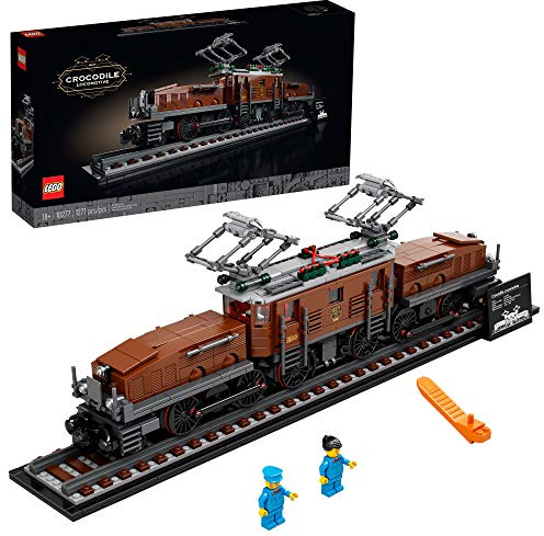 LEGO Crocodile Locomotive 10277 Building Kit; Recreate The Iconic Crocodile Locomotive with This Train Model; Makes a Great Gift Idea for Train Enthusiasts Lovers (1,271 Pieces)