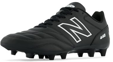 New Balance Men's 442 V2 Academy FG Soccer Shoe, Black/White, 8 Medium US