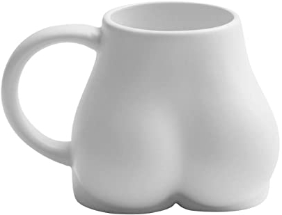 PW TOOLS 300ml Tasse à café en céramique drôle Cul Bout à Bout Tasses nouveauté Verres Nordique Maison Table à Manger décoration Tasse à café pour Femmes Hommes