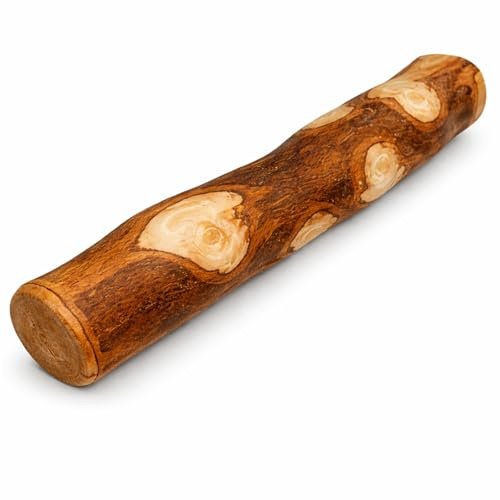 Olivenholz Kauknochen für Hunde – Kauholz & Hundespielzeug - Zahnpflege & langlebige Beschäftigung - Größe XL (400–600g), Holzknochen - 1er Pack