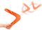 SylvToyVX Boomerang Débutant, Jeu Extérieur pour Adulte et Enfant, en Bois Forme V, Retournant, Volant, Lancer, Sport de Plein Air