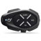 INTERPHONE LINK HD - Einzelsprechanlage für Motorradhelm, Stereo-Kopfhörer, hohe Wiedergabetreue 40 mm, Pilotengebrauch, Abstand 300 m, Autonomie 20 Stunden, GPS, TFT, wasserdicht IPX67