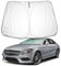 BIXUAN W205 2016-2020 Parasol Compatible con Mercedes Benz Clase C W206 2021-2024 2025 Parabrisas para S205 C205 el Auto Frontscheibenabdeckung Windschutz Frontscheibe Blockiert UV Abdeckung