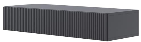 Selsey Konsolbord med låda, hängande sidobord, 90 cm, entrébord, konsol, toalettbord, veldio svart