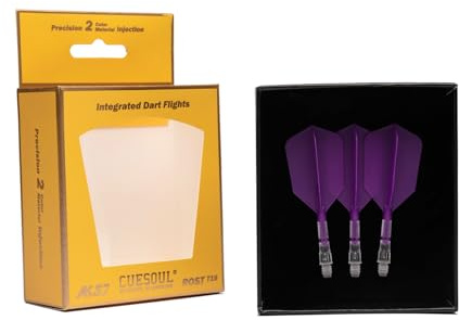 CUESOUL ROST T19 Integrierter Dartschaft und Flight Slim Shape, 3er-Set