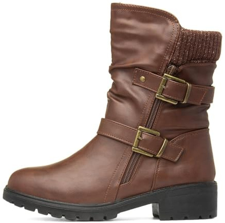 Lilley Minnie Womens Brown Calf Boot - Size 7 UK - Brown