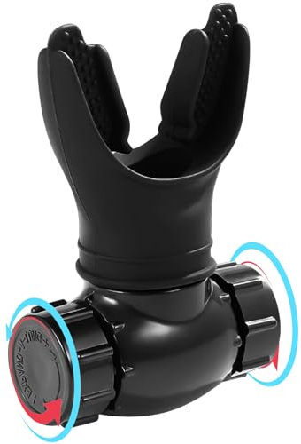 Moorstdel Allenatore respiratorio, allenatore polmonare, respiro per i polmoni, resistenza regolabile, respirazione profonda e allenamento polmonare, facile da pulire, sistema a doppia valvola