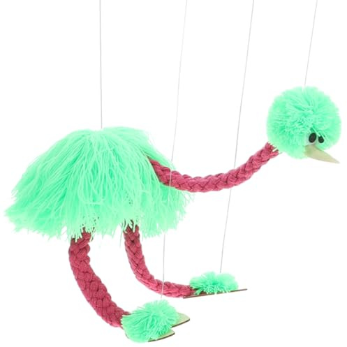 Toddmomy Plush Flamingo Marionette Puppet Lightweight Interactive Animal String Puppet for Performance Handmade with Soft and Suitable for Men Women and Holiday Decorations Random Color
