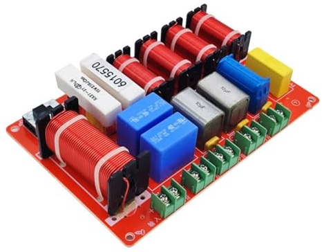 Gokoti 1 Pièce Filtres Crossover 4 Voies, avec Un Protecteur D'Assurance Intégré pour Les Aigus, Dissipation de Chaleur Excellente comme Indiqué, Diviseur HiFi de 300W