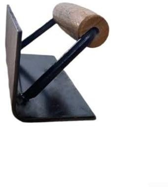 Cazzuola angolare a 90 gradi per cartongesso interno ed esterno, finitura in gesso e cemento - Lama in acciaio inossidabile con manico in legno (strumento interno)