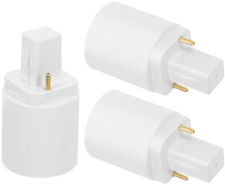Convertisseur de Douille D’ampoule G24d vers E27 2 Broches 3 Pcs
