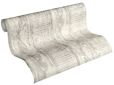 A.S. Création Papier peint intissé Côte d'Azur - Aspect bois vintage - 10,05 m x 0,53 m - Fabriqué en Allemagne - 354134 35413-4