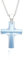 Kinderkette Kreuzkette 925 Silber Swarovski Elements Kreuz Anhänger Kommunion Geschenke für Mädchen zur Geburt Taufe Konfirmation oder als christliches Geschenk