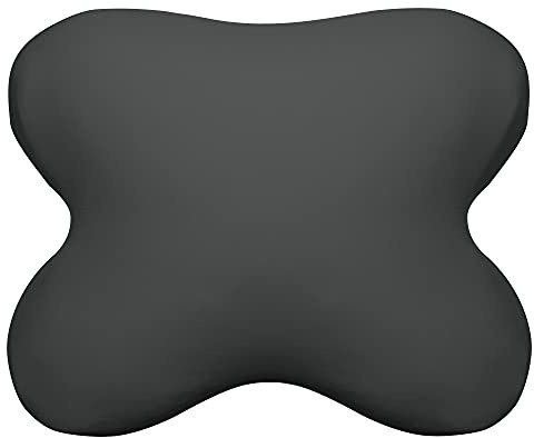 Edda Lux Bezug passend für Tempur OMBRACIO Schlafkissen, 60/56 x 50/48 cm, formbeständiger Jersey Kissenbezug für Schmetterlingskissen, aus 100% Baumwolle, in Anthrazit