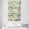 ABAKUHAUS Flamingo Wandteppich und Tagesdecke, Exotische Hawaii-Blatt aus Weiches Mikrofaser Stoff Waschbar ohne Verblassen Digitaldruck, 140 x 230 cm, Grün Weiß