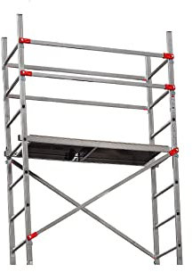 Réhausse échafaudage roulant pour escalier avec montage rapide 4,8m/6,8m Hailo Fast & Lock 7