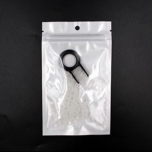 CTLH20 125 Stück Tastatur-O-Ring Tastenkappen Silikonkautschuk O-Ring Schalter Schalldämpfer Dämpfer Tastenkappe Silikon-Dichtungsring Ersetzen-OD8xID5xCS1.5mm,Weiß