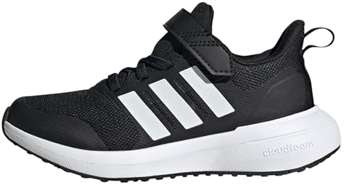 adidas Fortarun 2.0 Cloudfoam Elastic Lace Top Strap Shoes Laufschuhe, Core Black/Cloud White/Core Black, 40 EU