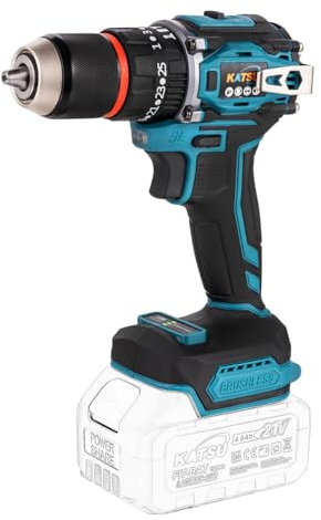 KATSU FIT-BAT de 21 V Taladro atornillador de impacto inalámbrico sin escobillas, portabrocas de 13 mm, sin batería 102624