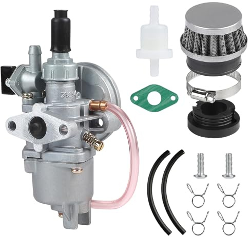 EFUTURETIME Carburatore 49cc con Filtro Aria per Mini Moto a 2 Tempi 47cc - 49cc Carburatore 13mm per Mini Quad Dirt Bike Pocket Bike Moto Bambini