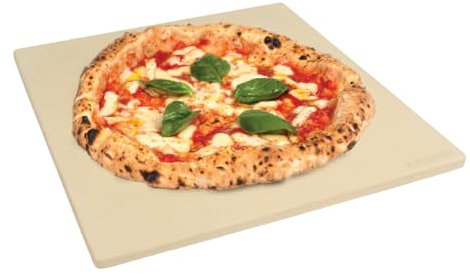Blackmoor 65449 Pizza Stone/Large Cordierite Baking Stone for Oven and BBQ, Heavy Duty Grill Stone/Ideal for Baking Crisp Crust Pizzas and Bread, Cookies and Pastries / 32 x 32 cm