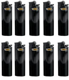 Accendini usa e getta All Black (Large All Black, 5 pezzi)