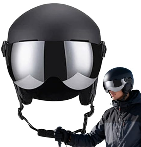Bomefoi Casco Da Sci | Cappello Traspirante,Casco Da Sci Protettivo Per Esterno E Neve,Per Uomini Donne Giovani Adulti Giovani Sciatori Snowboarder Discesa Resort Outdoor Sport Invernali