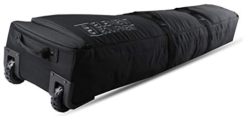 Element Equipment Wheeled Padded Snowboard Bag Ultimate Double - Premium High End Double Roller Travel Bag 167 Black Ripstop