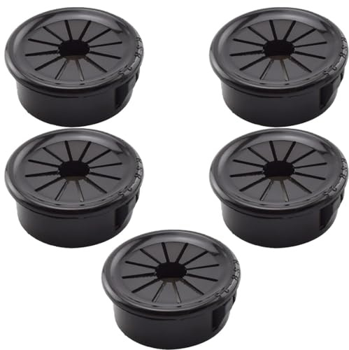 1-Inch Cable Grommets Petal-Shaped Buckle Type Wire Hole Cover for Cord Management and Protection of Cabinet, 5PCS 25mm
