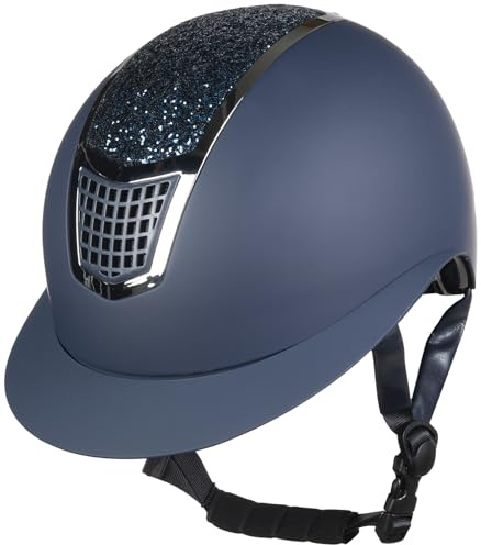 HKM Glamour Shield Reithelme 9191 Schwarz/Schwarz 53-55 cm