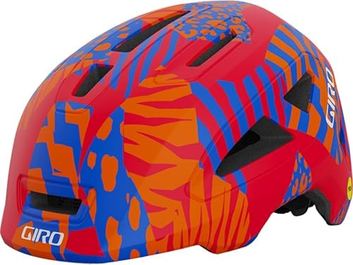 Giro Scamp MIPS II Youth Bike Helmet - Matte Red Animal - Size S (49–53 cm)