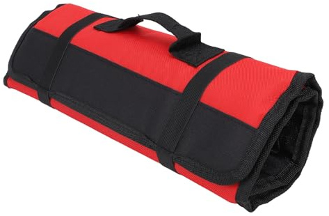 Borsa per Coltelli Da Chef 20 Slot, 57*35.5cm Borsa Di Utensili Arrotolabile In Tela Cerata per Scomparti Custodia Per Escursioni E Campeggio Regalo Esterni Porta Viaggio Borsa Coltelli Chef Rosso