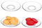 TOYANDONA Clear Saucer Plates 4pcs Set Round Glass Tea Saucers Coffee Plates Decorative Tea Sets