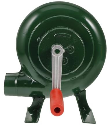 Happyyami soplador de mano parrilla interior cesta de parrilla para parrilla al aire libre Ventilador manual soplador de aire soplador de para barbacoa ventilador de barbacoa de mano