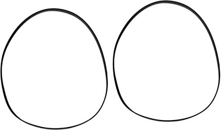 Housoutil 2 Stück Kassettenbandriemen Kassettenrecorder Kassettenrecorder Riemen Antriebsriemen Plattenspieler Maschinenriemen Bandmaschinenriemen Plattenspieler Recorder Riemen Zubehör