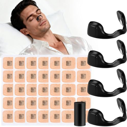 Cerotti Nasali Magnetici - 60 Pezzi Dilatatore Nasale Antirussamento Nasal Strips, Breathe Right Cerotto Nasale Magnetico, Nose Strips per Non Russare